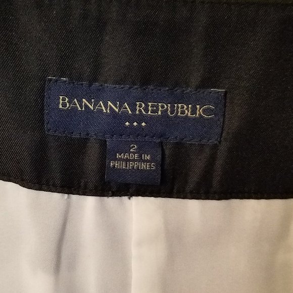 Banana Rebublic Black/White Mini Wrap Skirt Size 2 - Picture 4 of 6